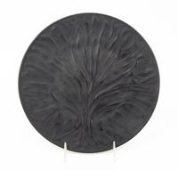 A Lalique Molded Glass Plate Diameter 11 inches. — SECOND HALF 20TH CENTURY