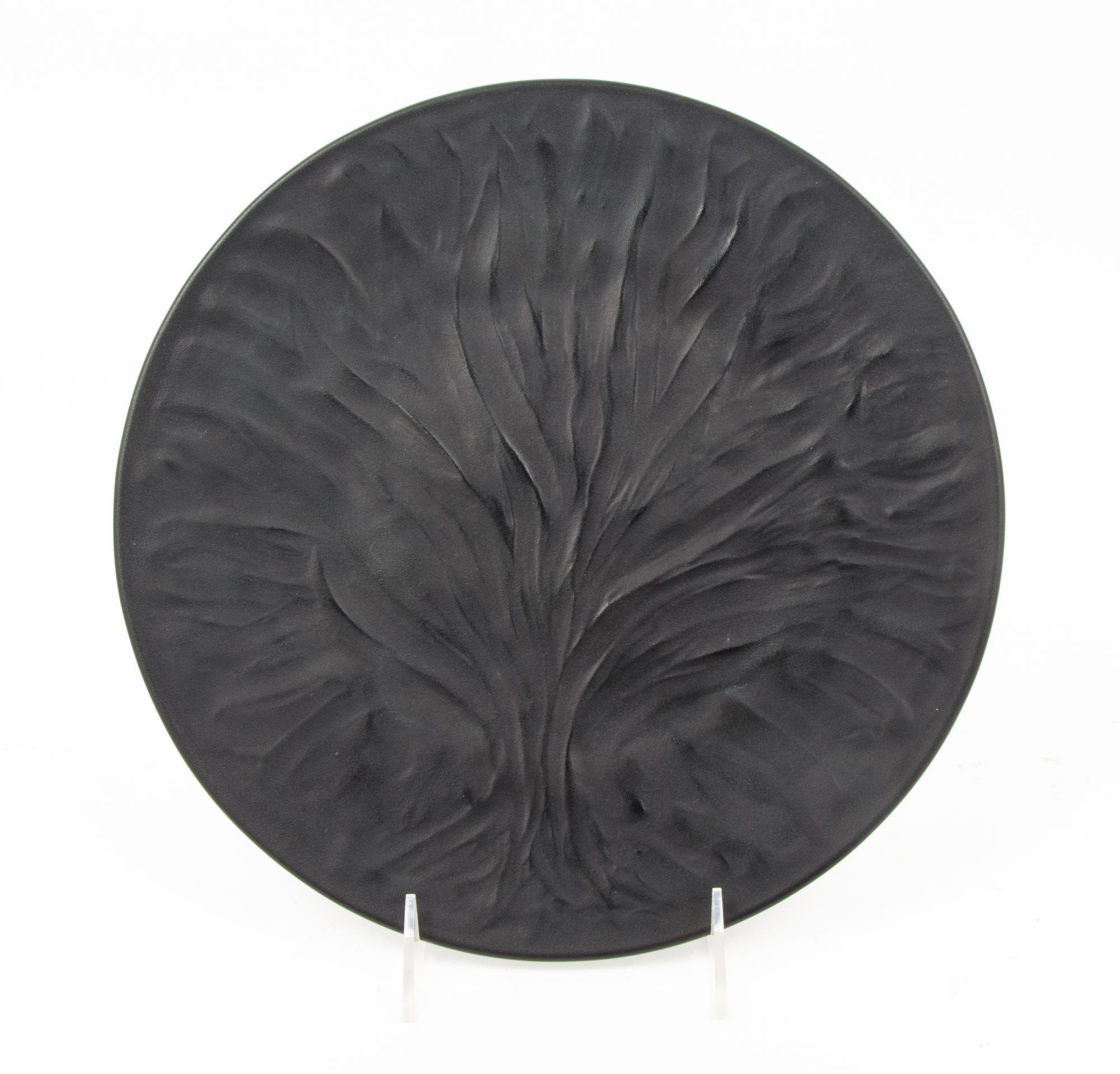A Lalique Molded Glass Plate Diameter 11 inches. — SECOND HALF 20TH CENTURY
