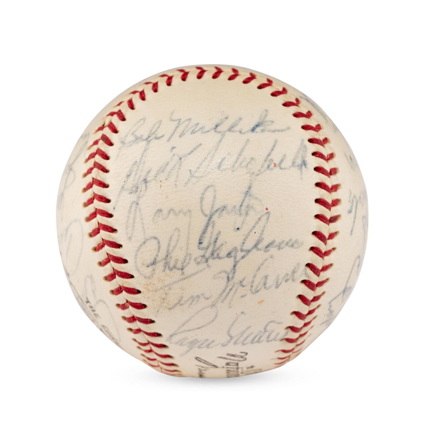A 1968 St. Louis Cardinals Team Signed Autograph Baseball Featuring Roger Maris (Beckett Authentication Services)