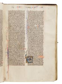 CIRCLE OF WILLIAM DE BRAILES Bible (fragment), in Latin, illuminated manuscript on parchment [England, Oxford, c. 1250–1270