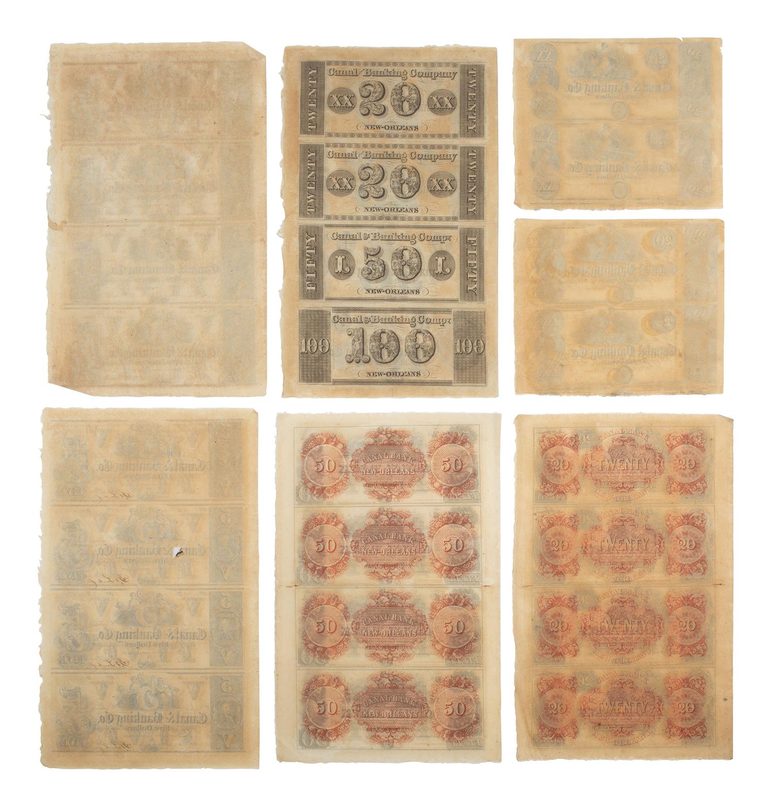 [CIVIL WAR]. A group of fractional currency, patriotic covers, & 19th century notes and covers.