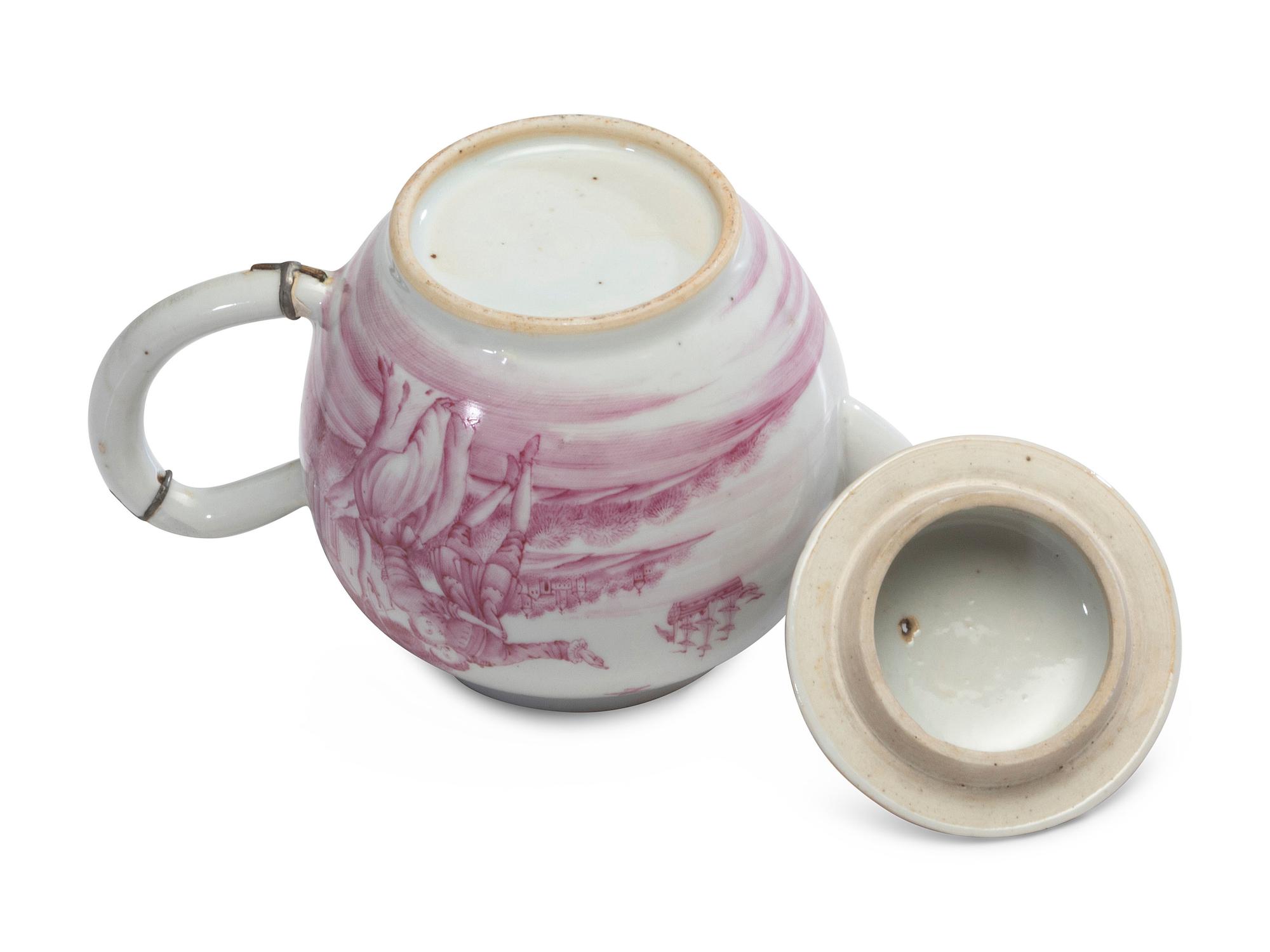 A Chinese Export Porcelain Famille Rose Teapot