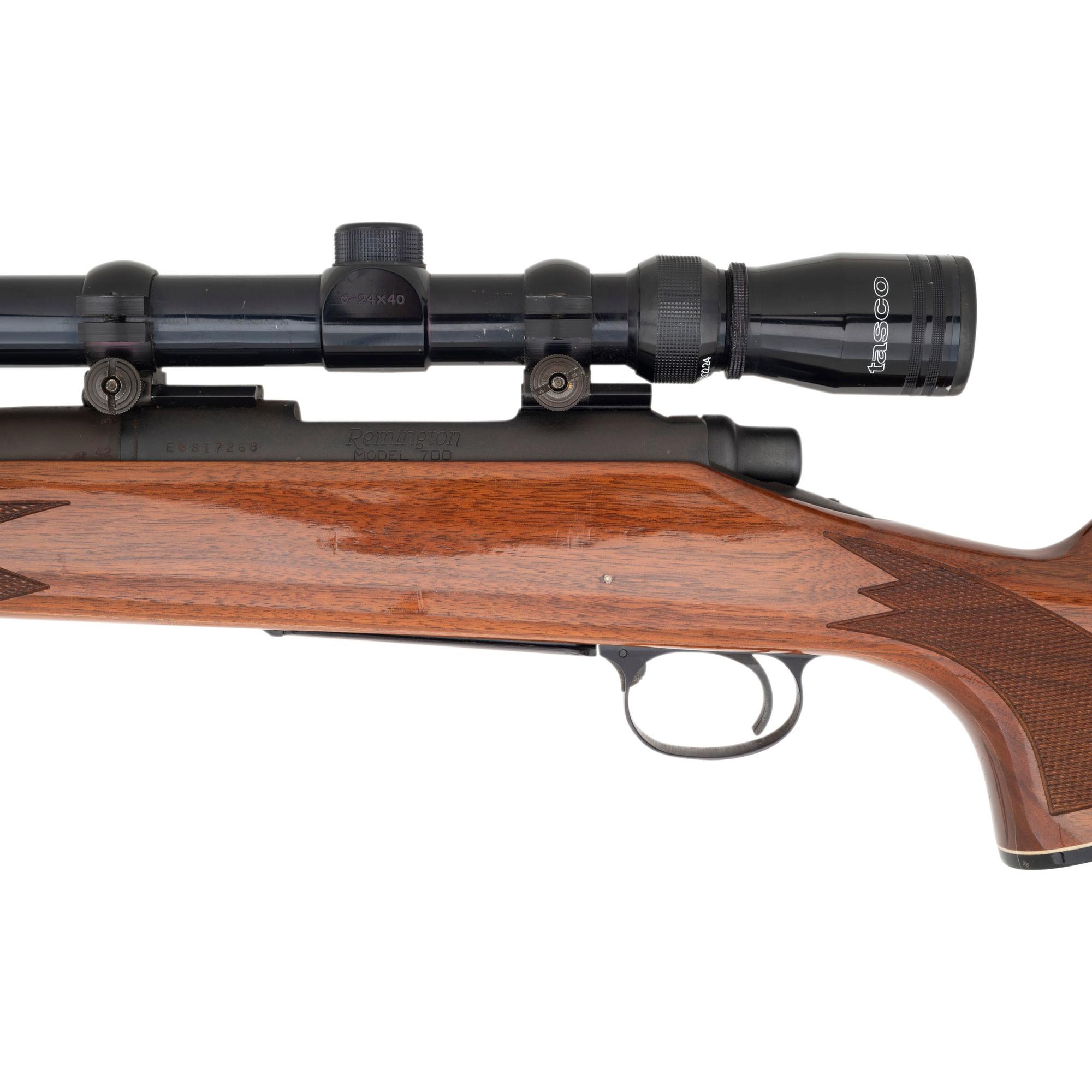 * Remington Model 700 with Tasco 6-24x40 Scope
