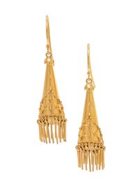 CASTELLANI, YELLOW GOLD EARRINGS