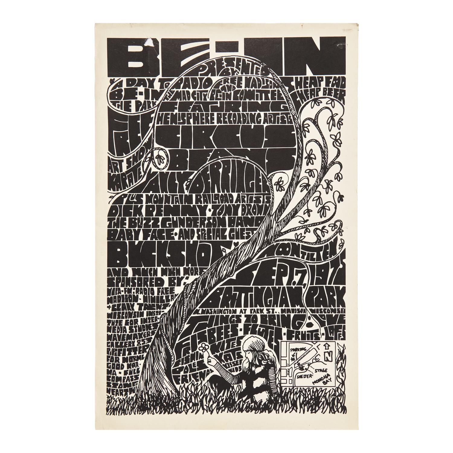 [Music] [Country Joe and the Fish] Group of 2 Psychedelic Concert Posters, 1966-1975