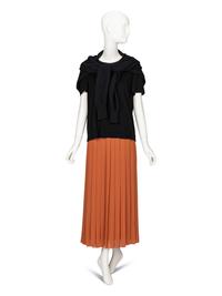 The Row; T-Shirt, Sweater & Pleated Skirt