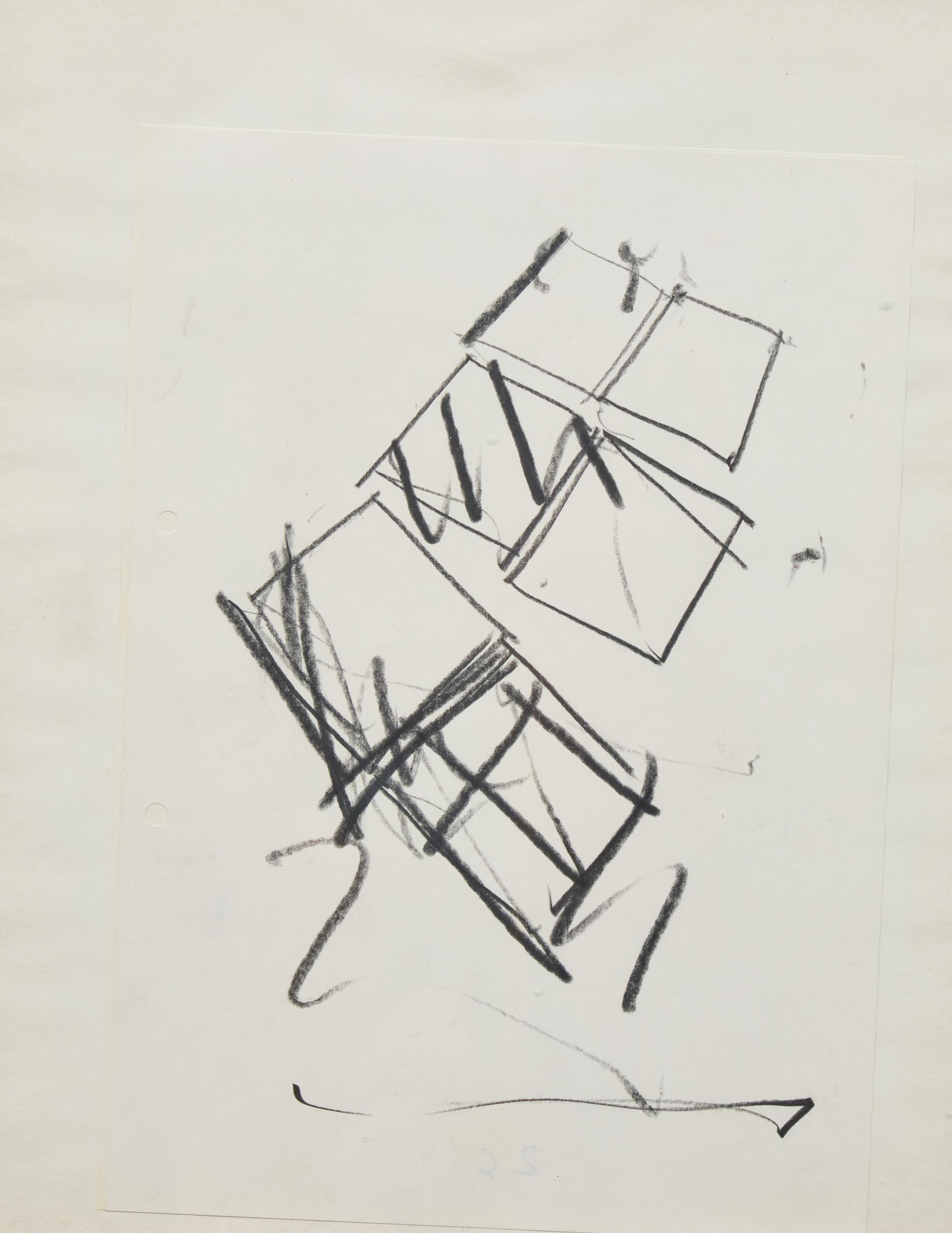 Untitled, A Pair of Drawings, 1973-74