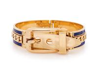 GUCCI, BELT MOTIF BANGLE BRACELET