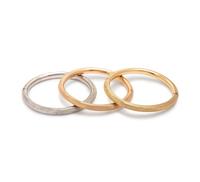 Collection of Gold Bangle Bracelets