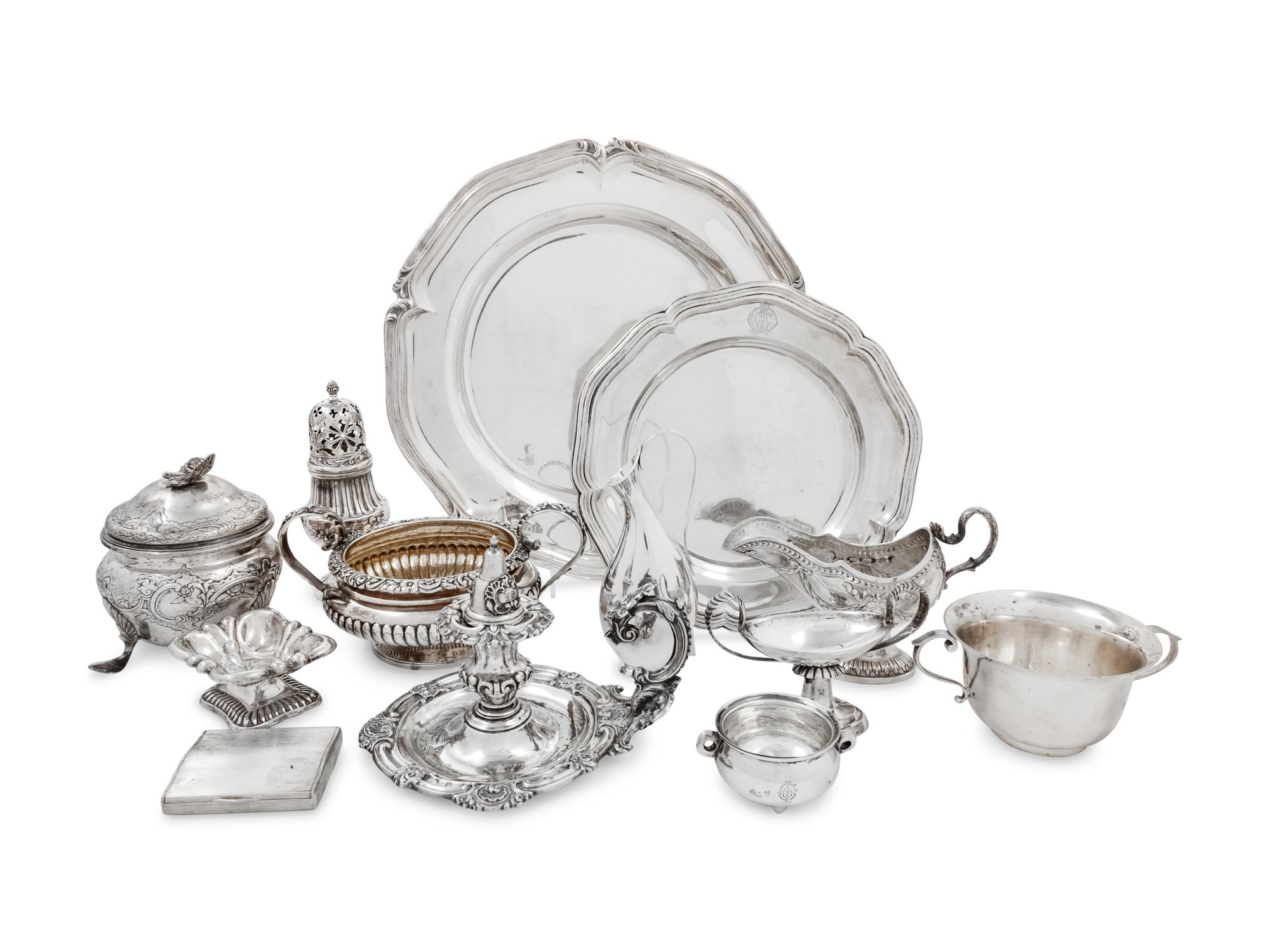 A Group of Silver Table Articles