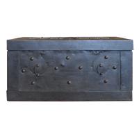 An Iron Lockbox 19.5" W x 12" D x 10" H — Italy