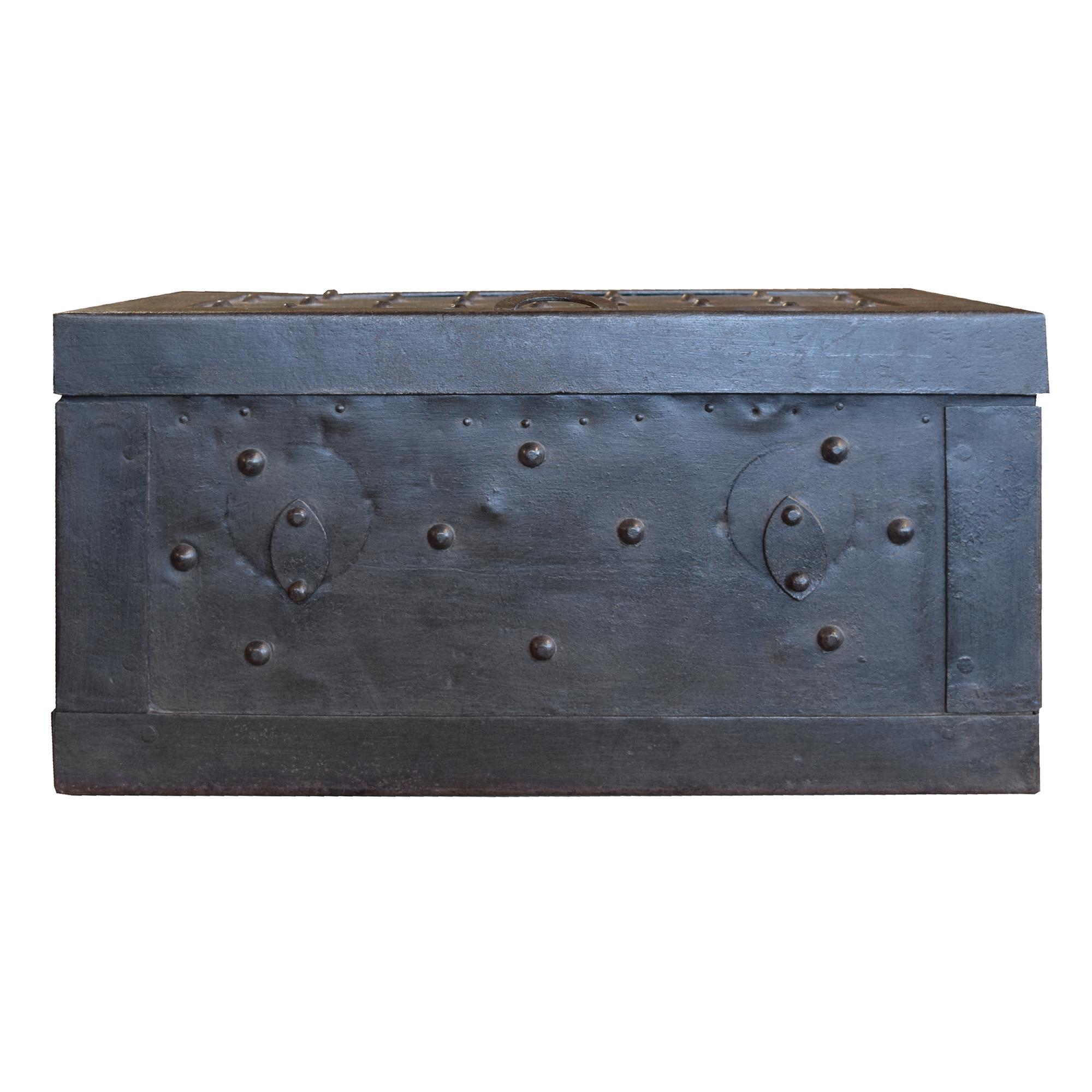 An Iron Lockbox 19.5" W x 12" D x 10" H — Italy
