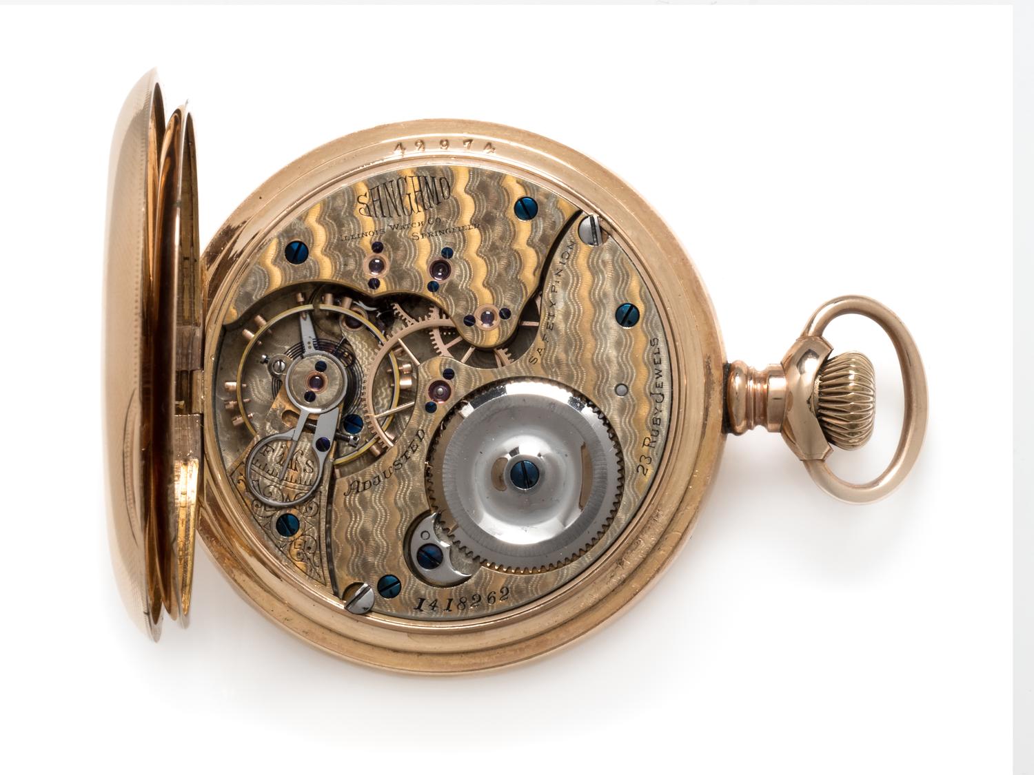 Illinois, G.F. Hunter Case 'Sangamo' Pocket Watch, Circa 1898
