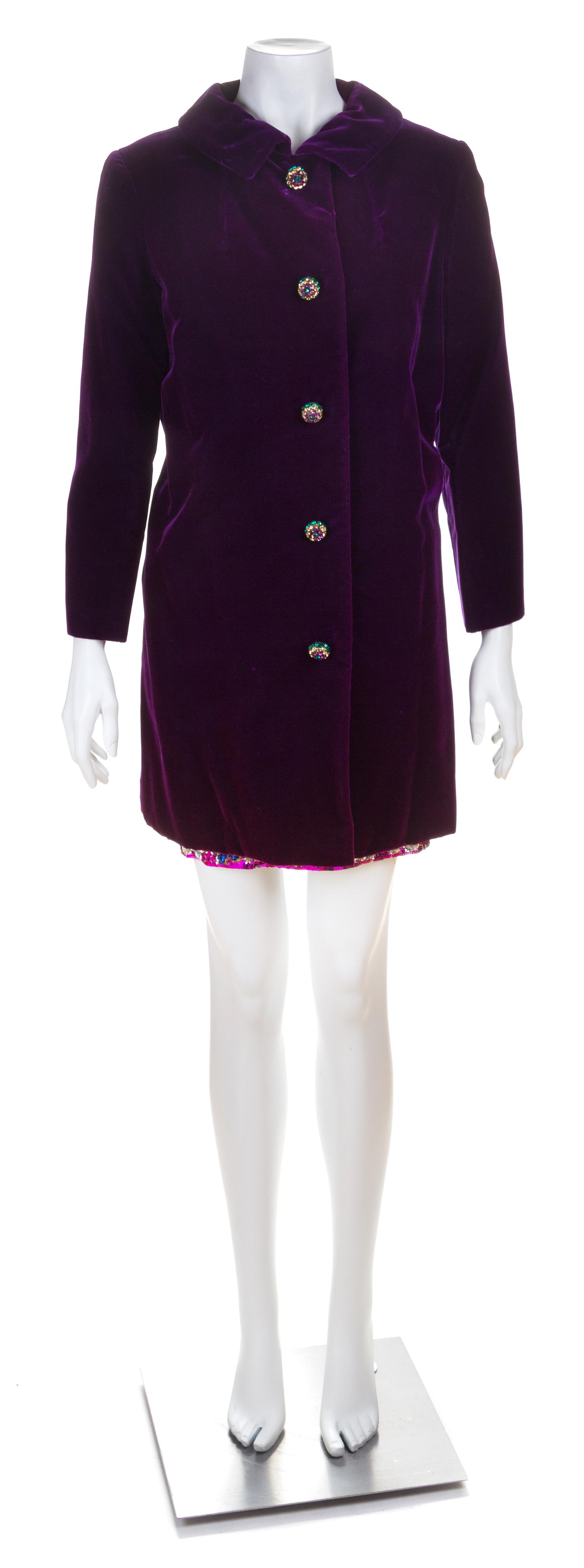 A Christian Dior Multicolor Sequin Dress Ensemble, No size.