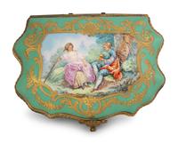 A French Gilt Bronze Mounted Porcelain Box — 19TH CENTURY