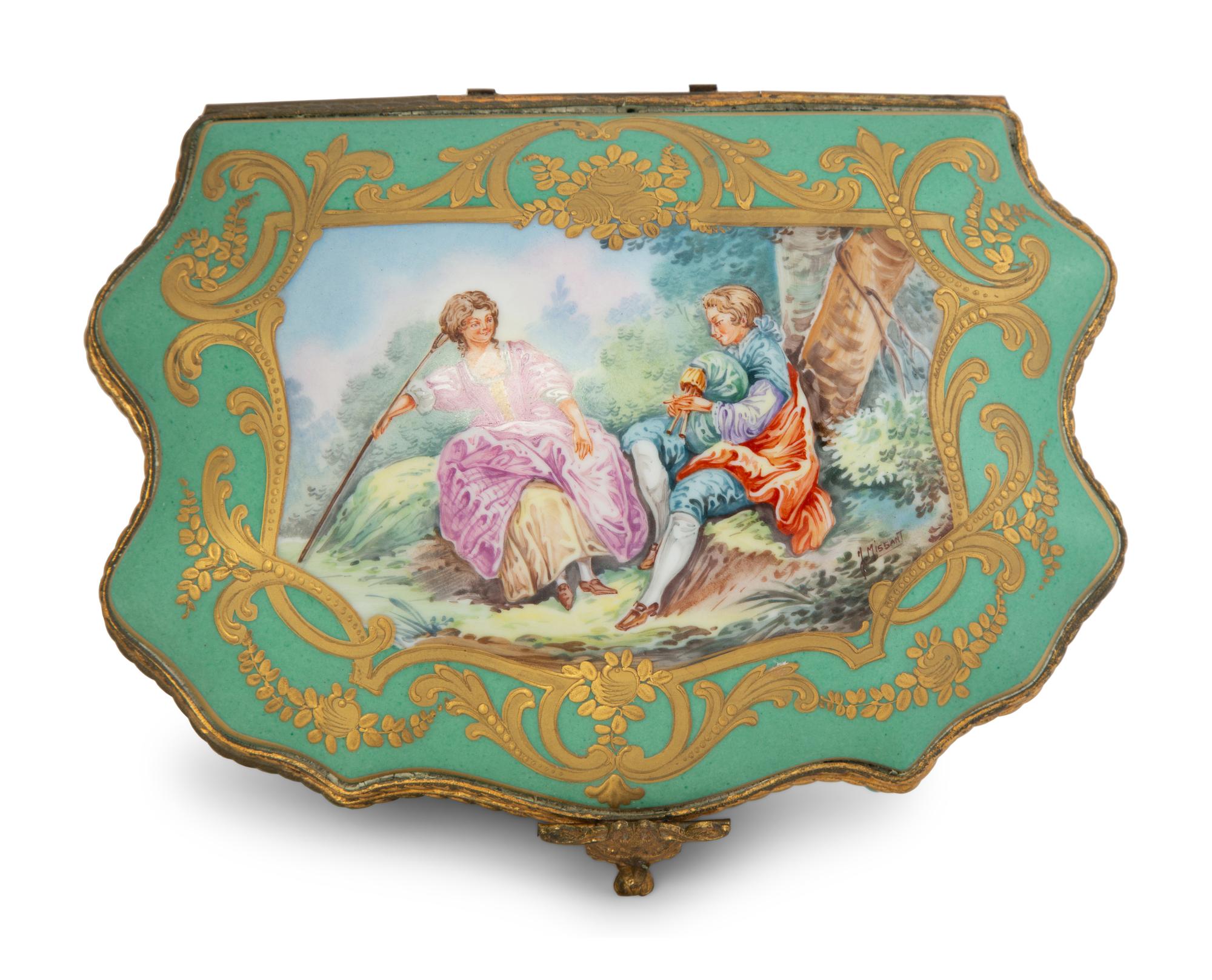 A French Gilt Bronze Mounted Porcelain Box — 19TH CENTURY