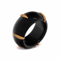 BLACK ONYX AND YELLOW SAPPHIRE BRACELET