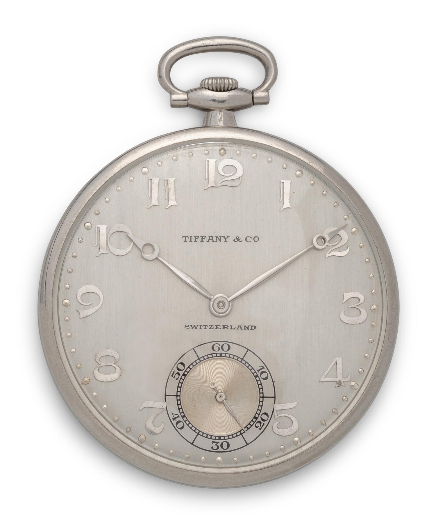 PATEK PHILIPPE, TIFFANY & CO., PLATINUM POCKET WATCH