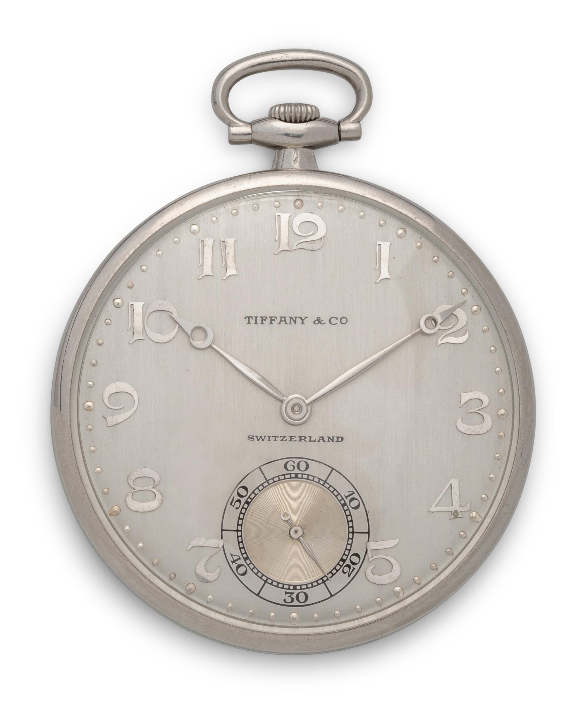 PATEK PHILIPPE, TIFFANY & CO., PLATINUM POCKET WATCH