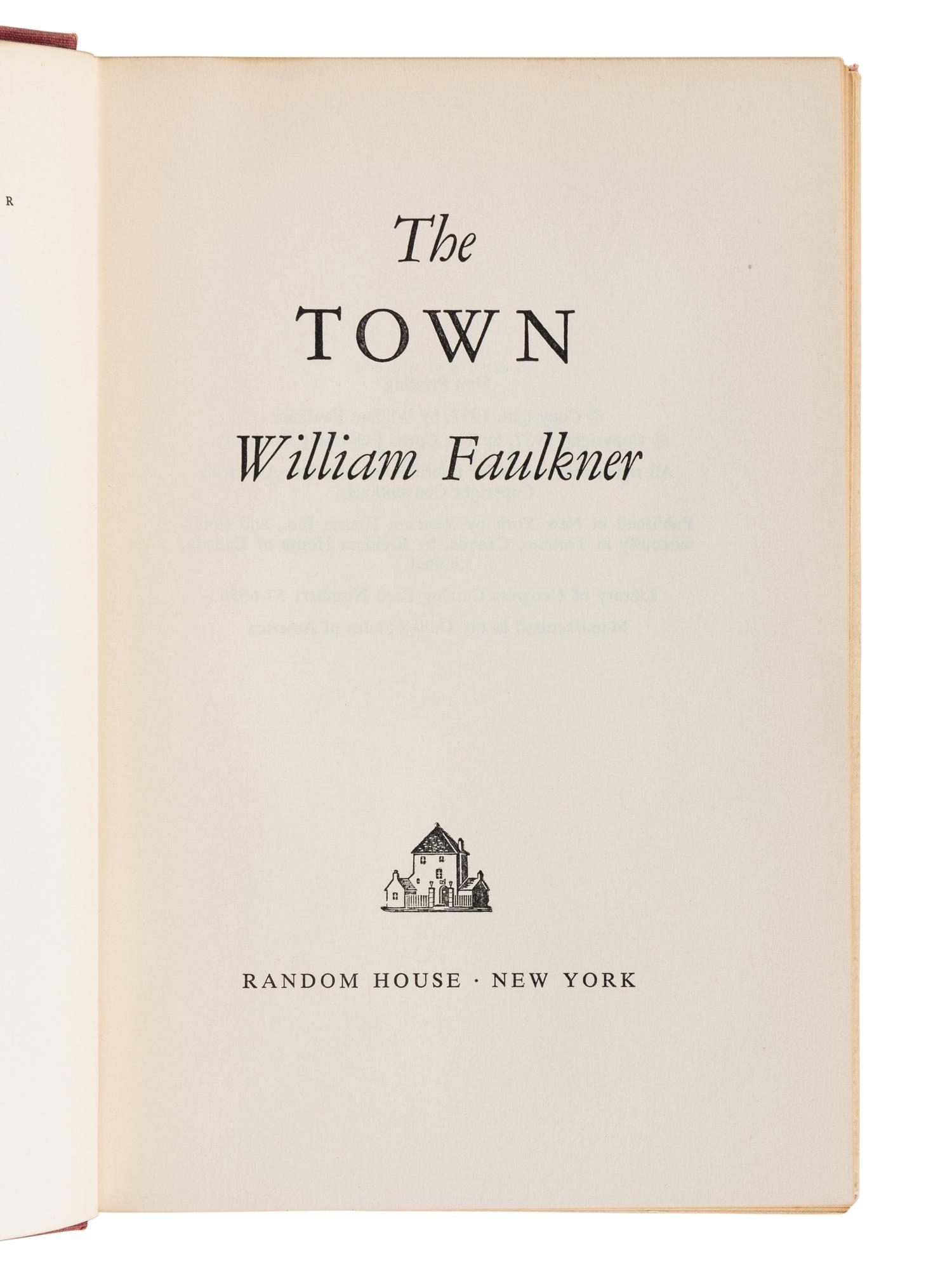 FAULKNER, William (1897-1962). A group of 6 FIRST EDITIONS, comprising: