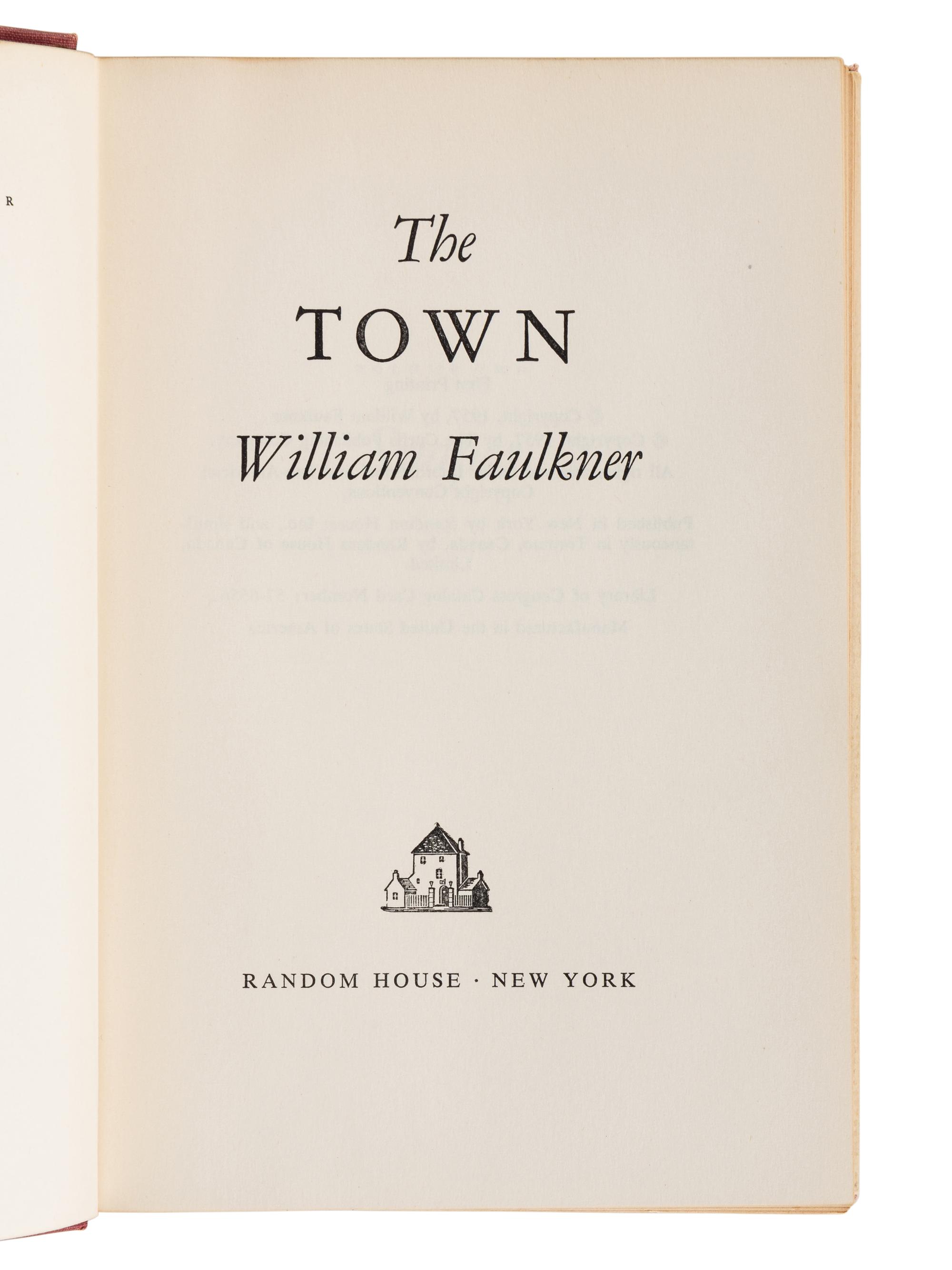FAULKNER, William (1897-1962). A group of 6 FIRST EDITIONS, comprising: