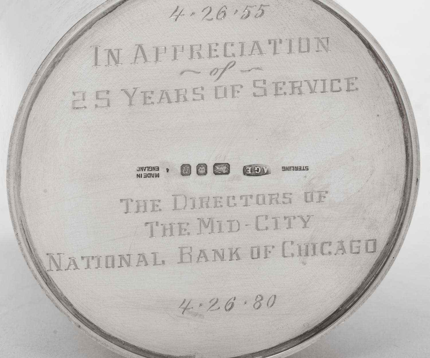 An English Silver Jar