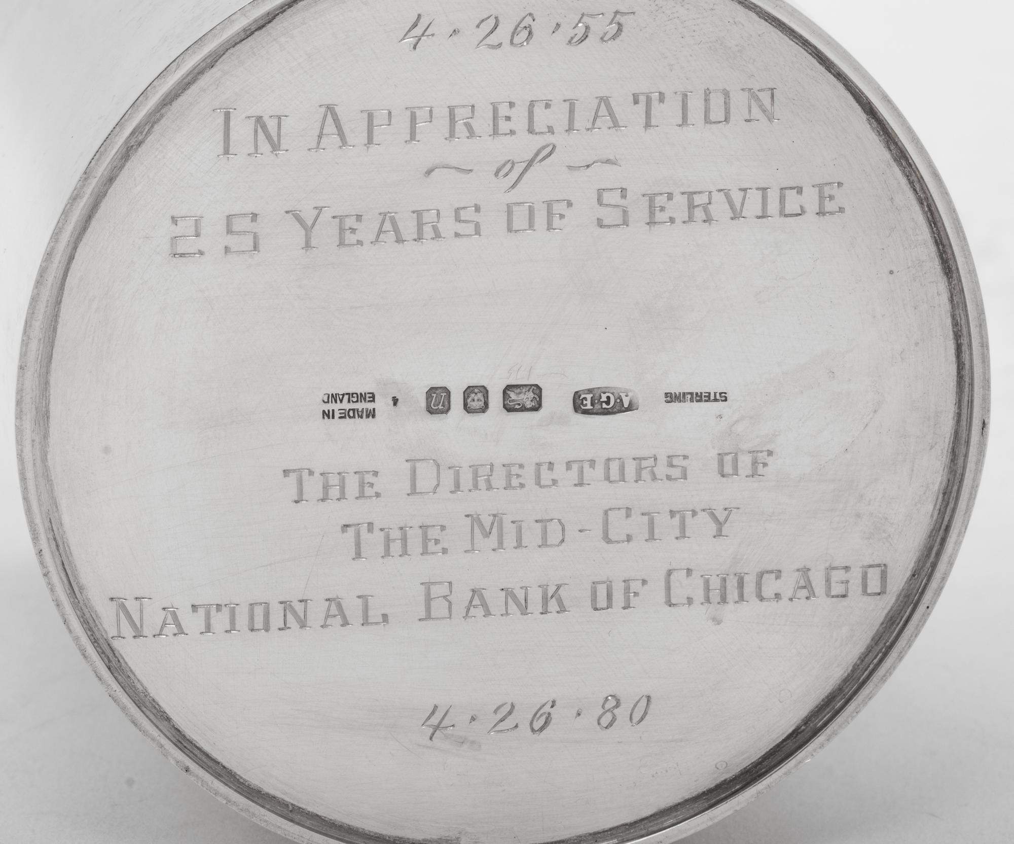 An English Silver Jar