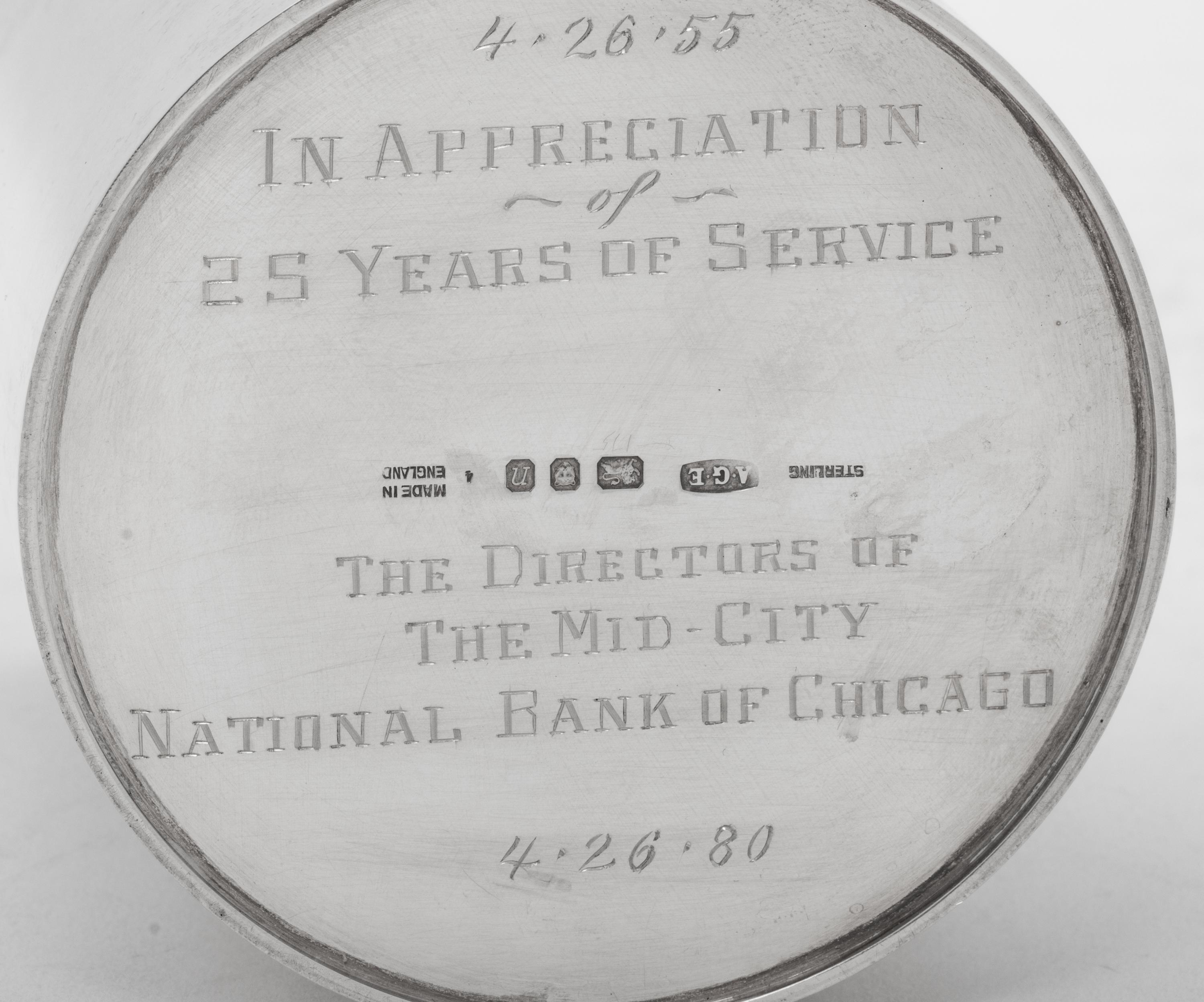 An English Silver Jar