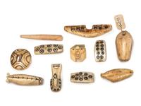 Inupiat Decorated Buttons, Toggles, and Figures