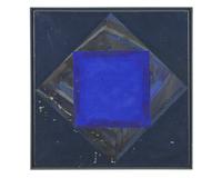 Blaues Dreieck, Blauer Quadrat and Blauer Kreis (three works), 1989