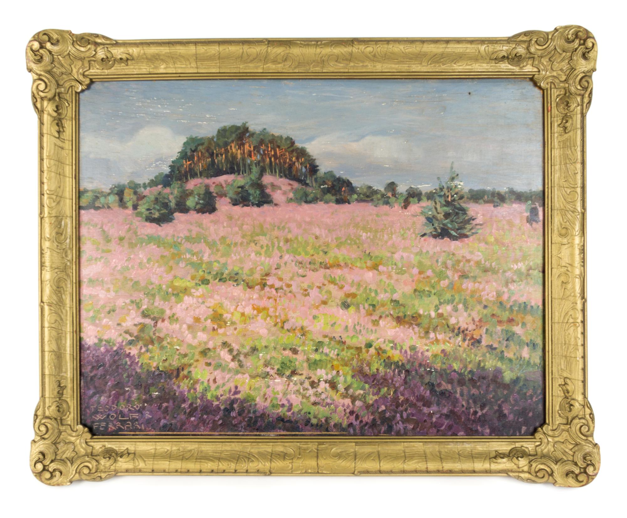 Teodoro Wolf Ferrari, (Italian, 1878-1945), Pink Meadow