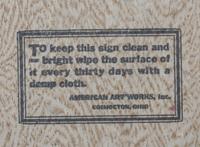 A Frankenmuth Brewing Tin Lithograph Advertising Sign