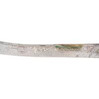 Highly Decorated Ottoman Kilij with Engraved Metal Covered Scabbard