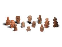 Twelve Maya Terracotta Ocarinas