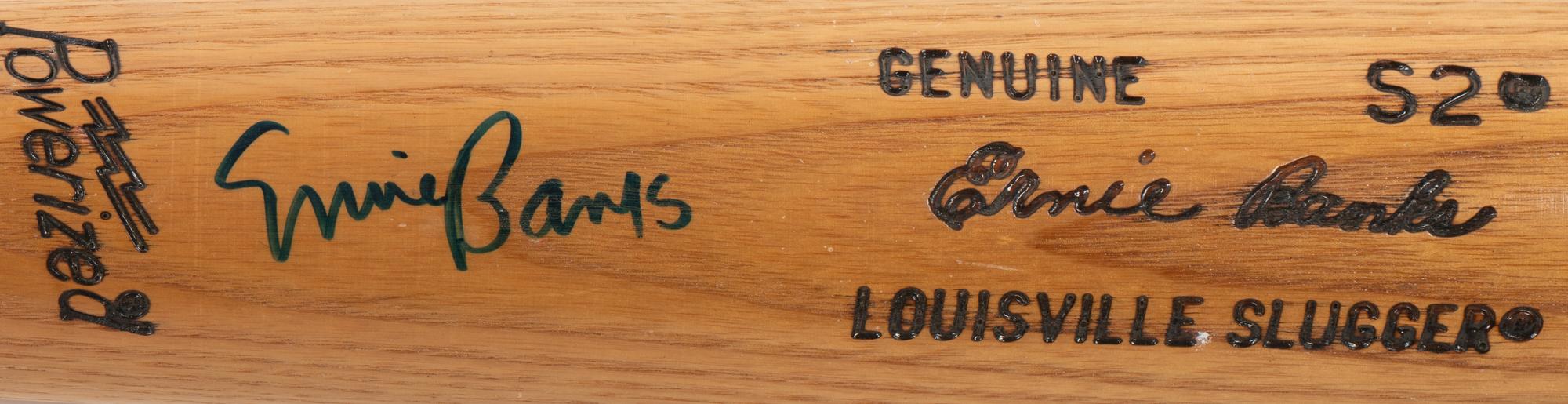 An Ernie Banks Signed Autograph Louisville Slugger Game Model Bat (BAS Beckett Authentication Services Certified),