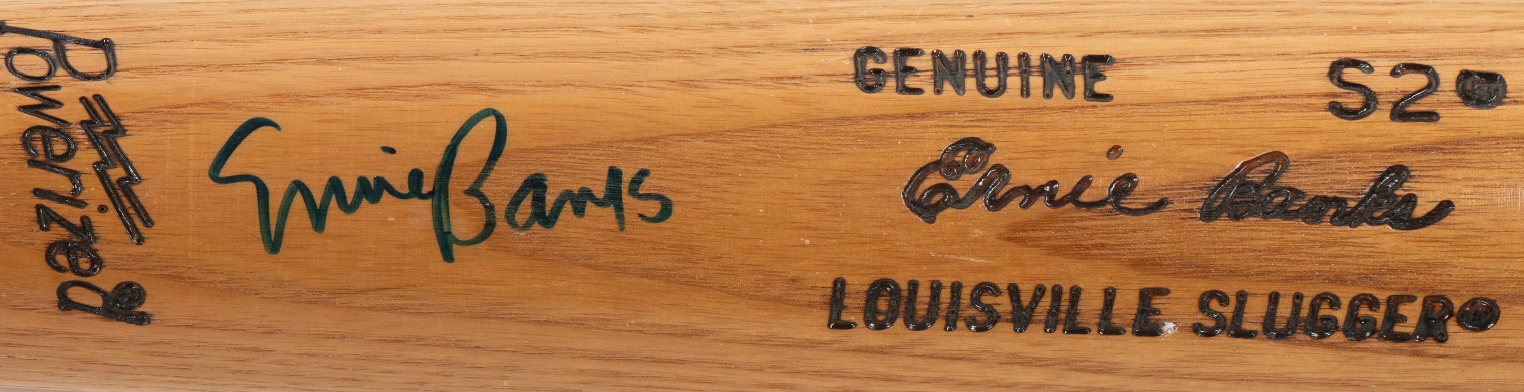 An Ernie Banks Signed Autograph Louisville Slugger Game Model Bat (BAS Beckett Authentication Services Certified),