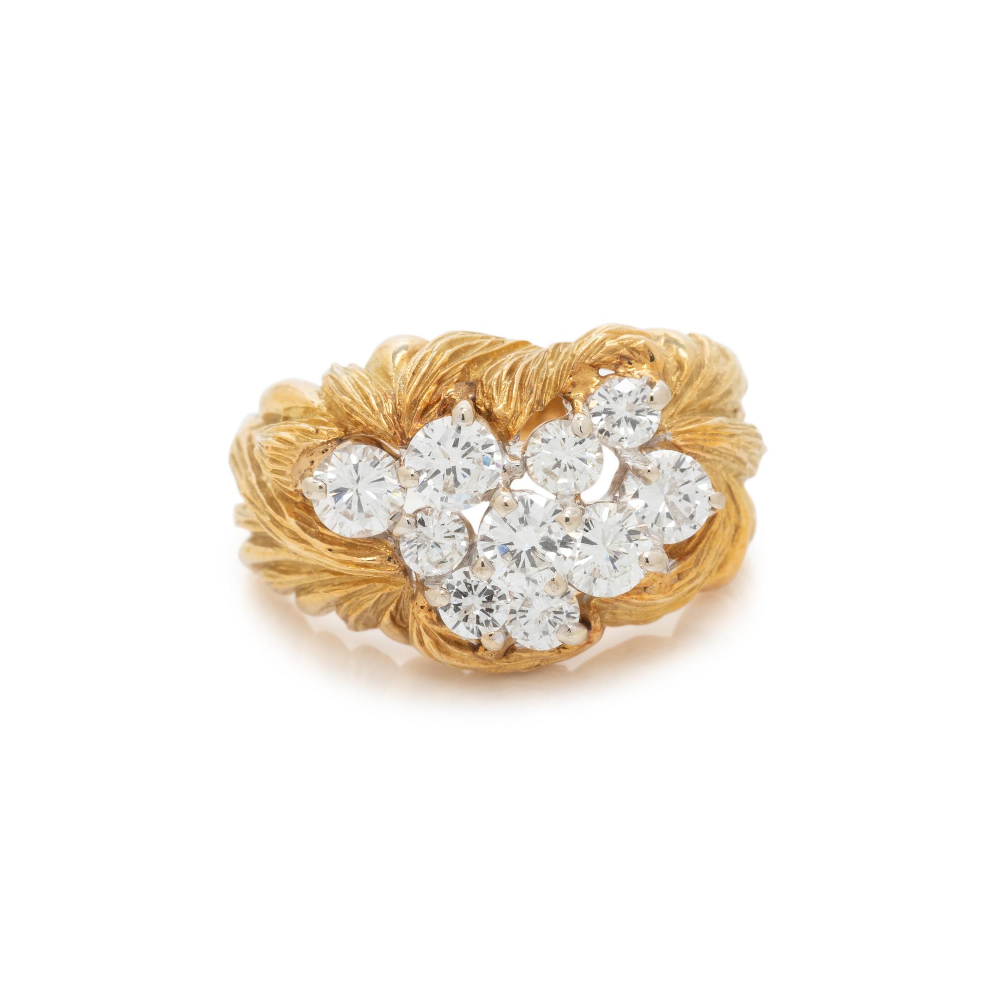 BICOLOR GOLD AND DIAMOND RING