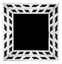 A Murano Glass Mirror Height 39 1/2 x width 39 1/2 inches.