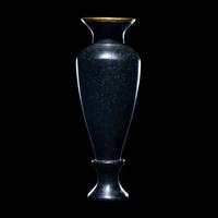 An Egyptian Obsidian and Gold Alabastron