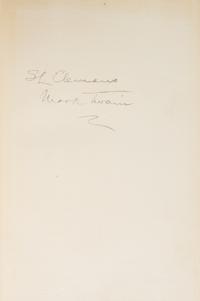 (CLEMENS, SAMUEL L.) TWAIN, MARK, a.k.a. The Writings. New York, 1922-25. 37 vols. Limited signed as Twain and Clemens.
