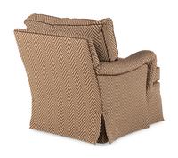 A George Smith Standard Armchair with Custom Upholstery