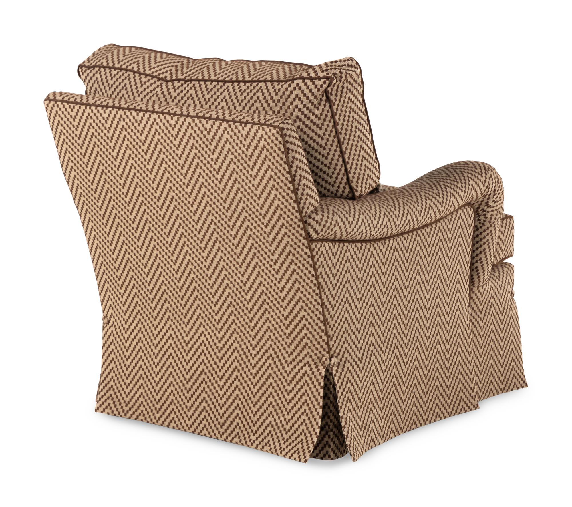 A George Smith Standard Armchair with Custom Upholstery