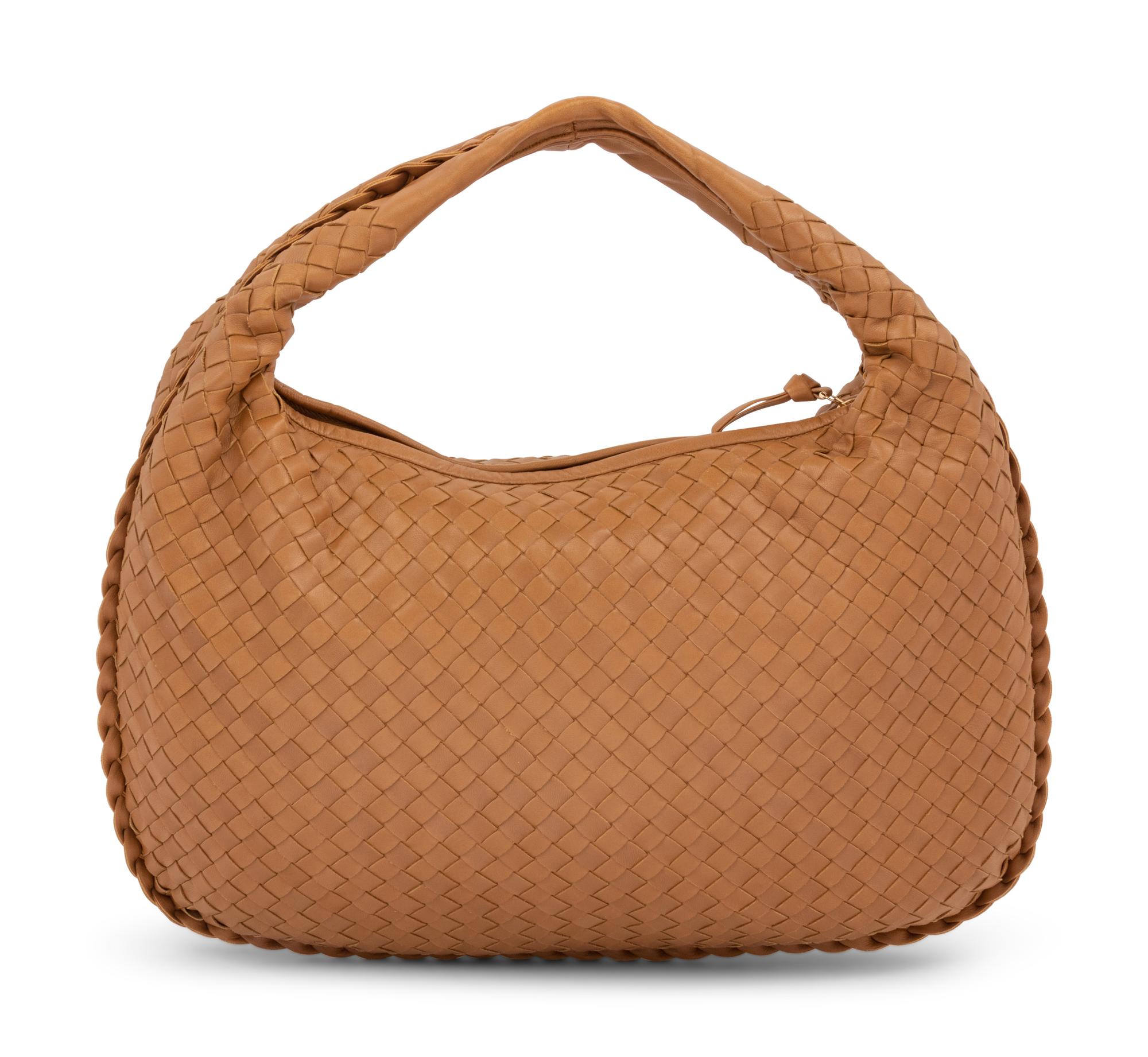 Bottega Veneta Tan Intrecciato Leather Hobo