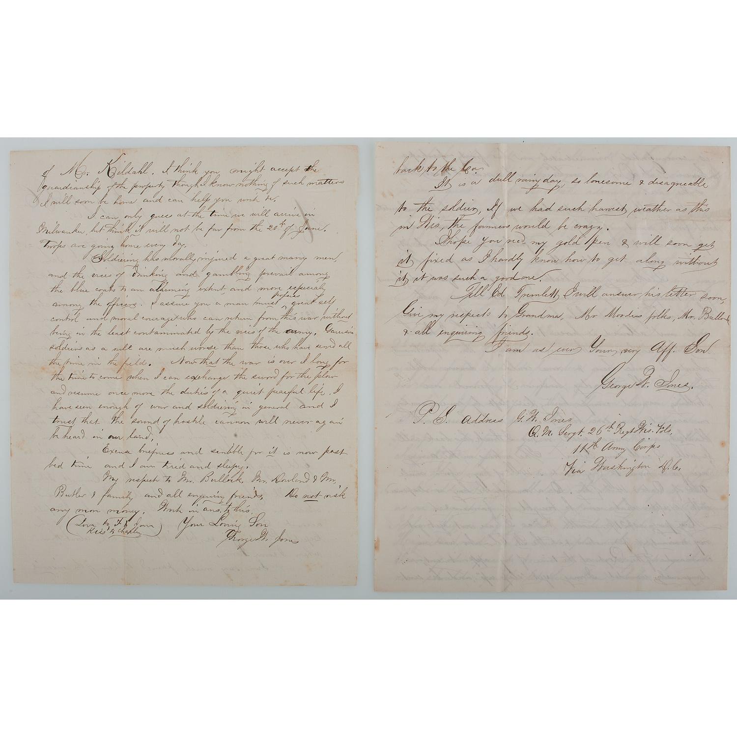 Civil War Archive of George W. Jones, 26th Wisconsin Infantry