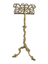 A Dutch Baroque Style Brass Music Stand