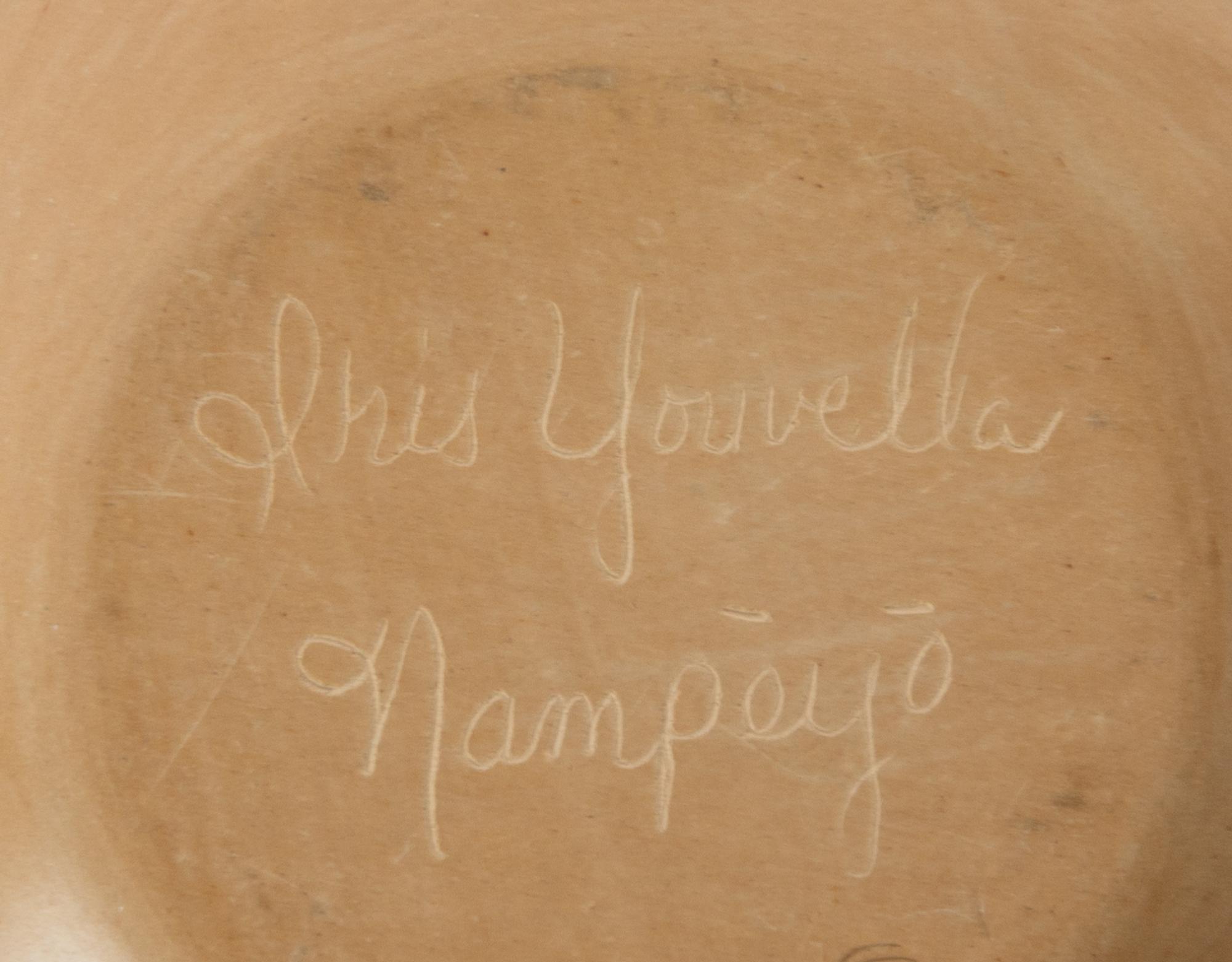 Buff Seed Jar with Corn Appliqué