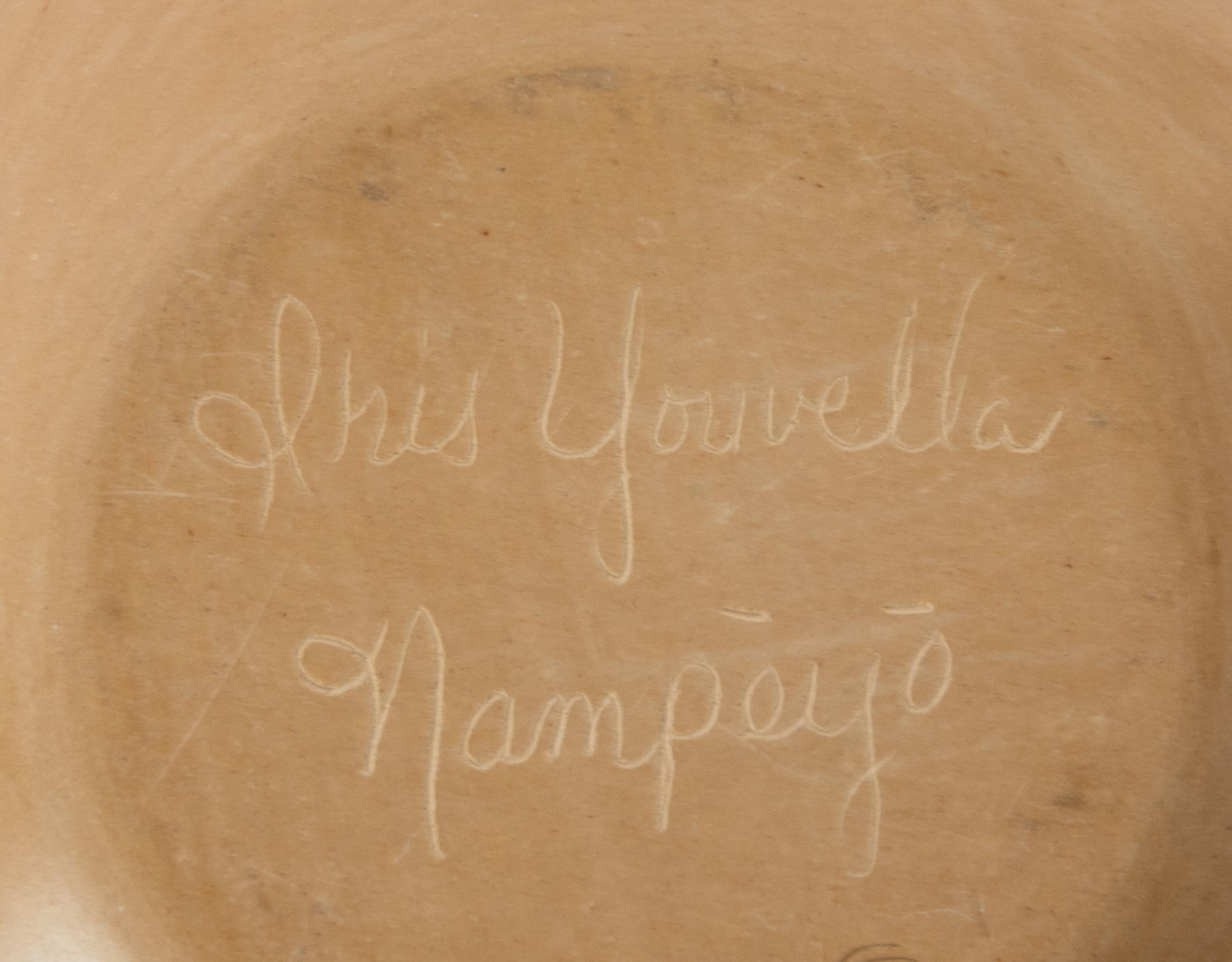 Buff Seed Jar with Corn Appliqué