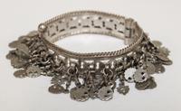 A Pierced Silver Bangle Diameter of exterior 2 1/2 inches.