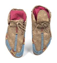 Sioux Beaded Hide Moccasins