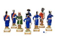 A Set of Eight Sitzendorf Porcelain Figures